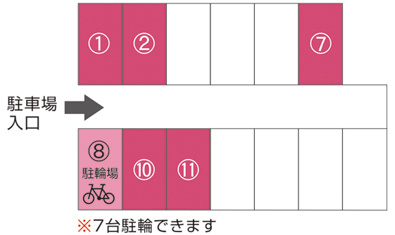 仁木モータープール見取り図